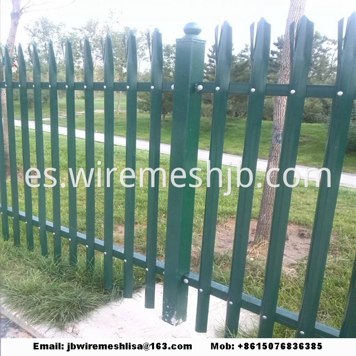 W Shape Powder Coated Palisade Fence Panels